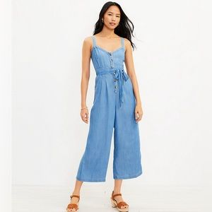 Chambray Strappy Jumpsuit
